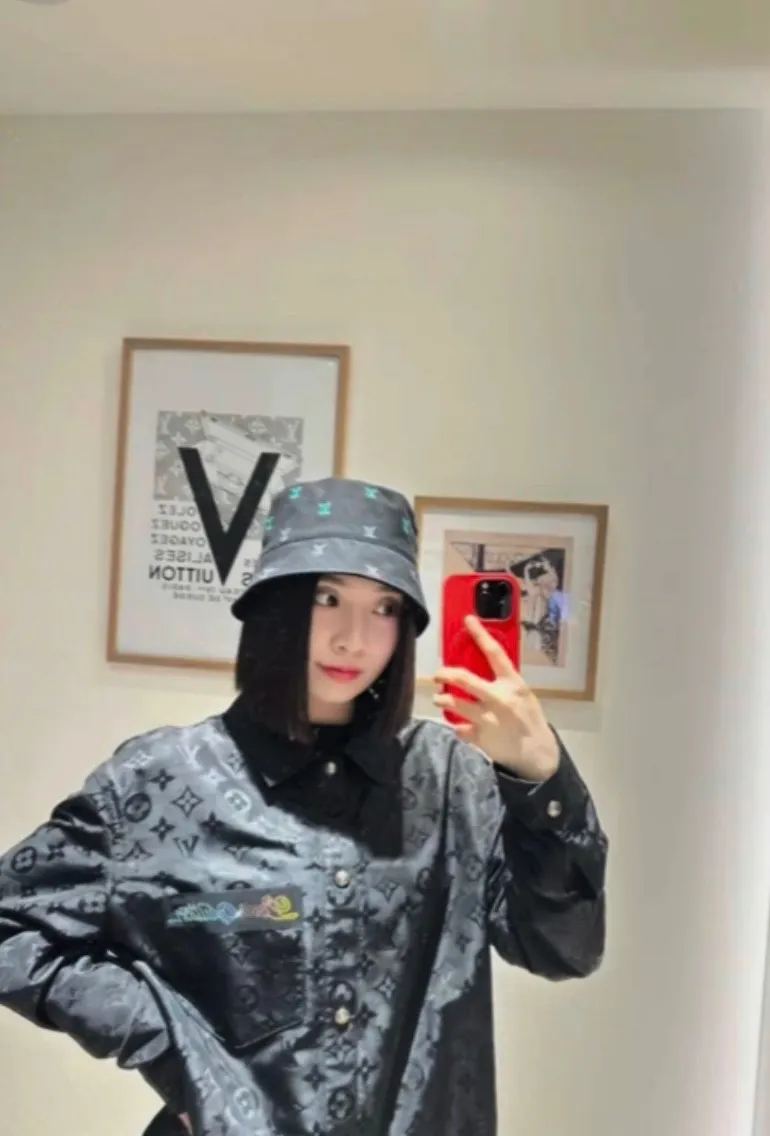 Louis Vuitton/Louis Vuitton 25Fw presbyopic rippled jacquard colored diamond shirt jacket
